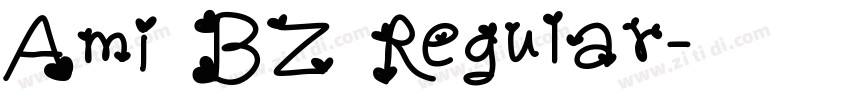 Ami BZ Regular字体转换